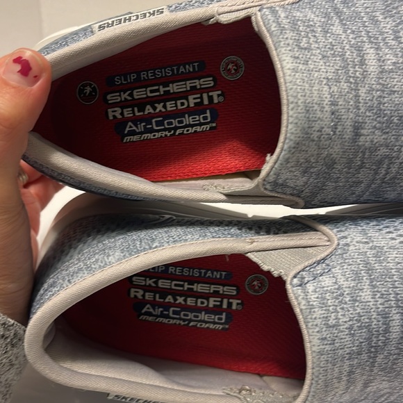 Skechers Slip Resistant Women’s Size 7.5 Gray Relaxed Fit Memory Foam Work Shoes - Picture 8 of 10